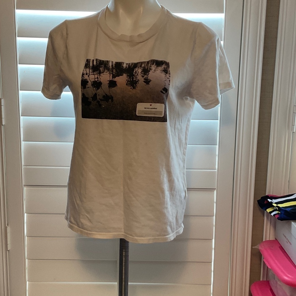 Forever 21 White Graphic Tee